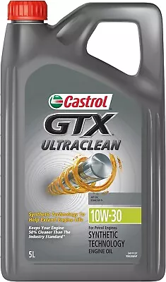 Castrol GTX Ultraclean 10W-30 Engine Oil 5 Litre Free And Fast Shipping -AU • $69.49
