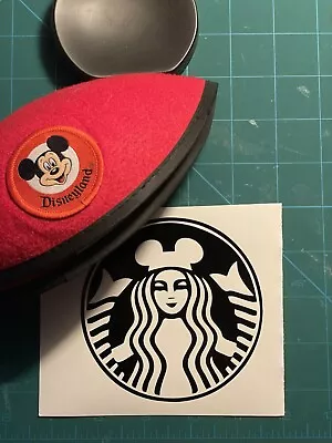 Starbucks|Mouse Ears|Coffee|inspired By Mickey|Disney|Vinyl|Decal|You Pick Color • $4