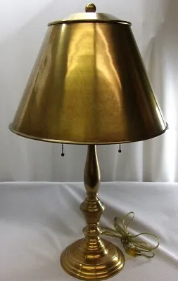 VTG 1995 LEVENGER Brass Table Lamp NYPL (?) RARE LEVITON • $700