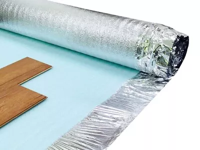 30m2 Deal - 3mm Comfort Silver - Acoustic Underlay For Wood & Laminate Flooring • £44.99