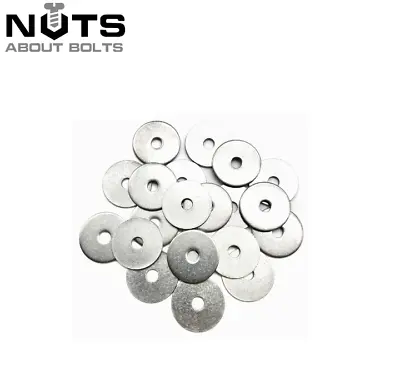 M4 M5 M6 M8 M10 M12 Penny Repair Washers Mudguard Washers A2 Stainless Steel • £28.99