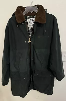 Vintage SMITH & WESSON Men’s Hunting Green Barn Coat Lined Wax Jacket Workwear M • $99.99