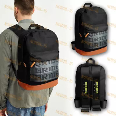 MOMO Black Racing Harness Adjustable Shoulder Straps JDM Bride Racing Backpack • $35.52