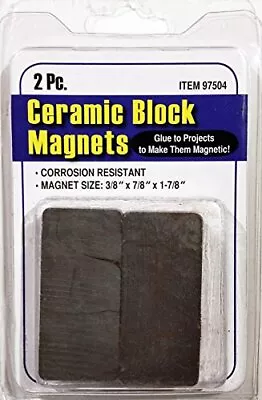 Ceramic Block Magnets 2 Pc. • $9.12