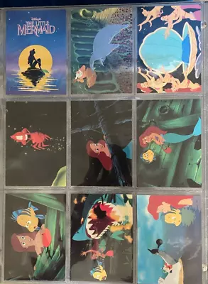 1991 Pro Set The Little Mermaid Complete Card Gift Master Set 90 + Inserts RARE  • $15