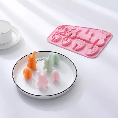 Rabbit Body Chocolate Mould Easter Cookies Cake Decor Jelly Mold Silicone 3D • £2.99