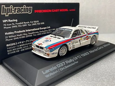 HPI Racing 1/43 957 LANCIA 037 RALLY #1 1983 MONTE CARLO WINNER W. Rohrl Martini • $159.90