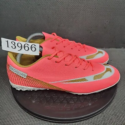 DAOQUAN Indoor Soccer Shoes Mens Sz 8.5 EU 42 Pink Orange Athletic Trainers • $35.10