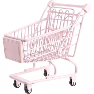  Mini Baskets Miniature Supermarket Trolley Shopping Cart Grocery Model • $11.48