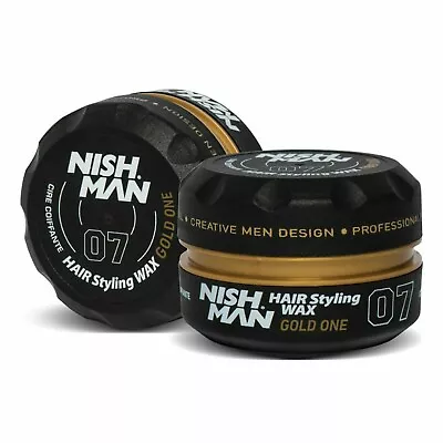 NISH MAN Hair Styling Gel Wax For Men 150ml Mystic Gold One B7 • £7.40