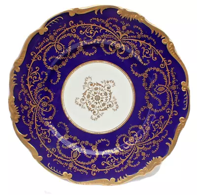 Coalport Anniversary Pattern Dinner Plate Cobalt Blue 27cm 10 1/2  Bc • £34.99