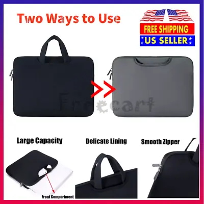 Laptop Sleeve Case Bag Cover Handle For MacBook Air Pro Lenovo HP Dell 14 /15.6  • $10.96