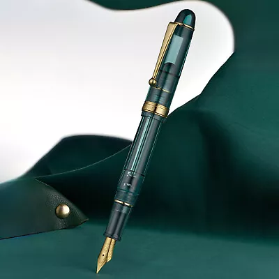 Asvine V126 Vacuum Filling Fountain Pen EF/F/M NibMatte Acrylic Writing Pens2jbR • $24.99