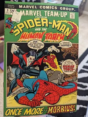 Marvel Team-Up #3 Spider-Man And The Human Torch 1972 Comic Book Bronze Age • $25