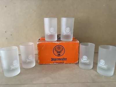 6 Jagermeister Frosted Shot Glasses • £15.95