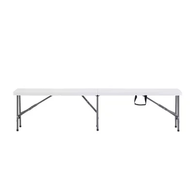 $50.99 • Buy Resin Folding Soccer Bench Foldable Garden Weatherproof 6 Seat Narrow Table