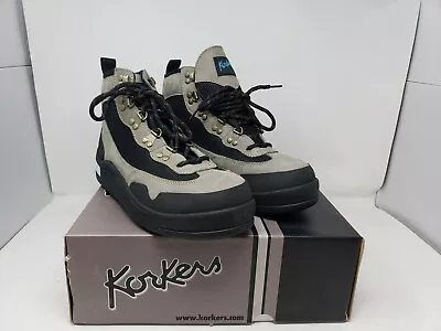 Mens 11 KORKERS Konvertible Wading Boots W/ Boot Felt + Lug Trail Soles Omnitrax • $86.40