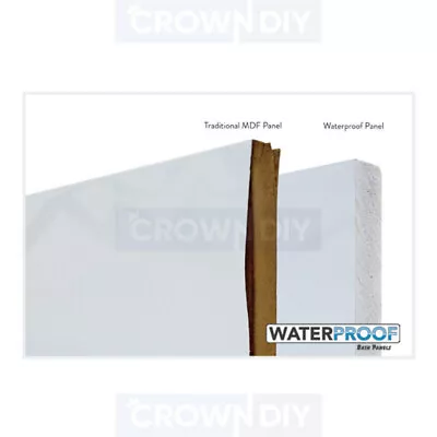 MDF Bathroom Bath Panel Front/End Wood Adjustable White 1700 1800mm 18mm Plinth • £44.99