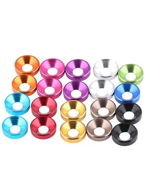 M22.5345 Multi-Color Aluminum Alloy Flat/Countersunk Head Washers For Screws • $2.99