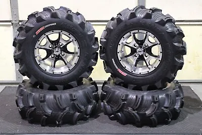 HONDA RINCON 26  26x10-12 EXECUTIONER ATV TIRE & COBRA M/B WHEEL KIT IRS1CA • $1099.90