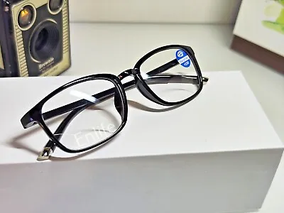 Bifocal Mens/Ladies/Unisex Reading Glasses -Black- UK Stock +1.00+2.00+3.00+4.00 • £8.99