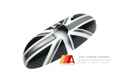 Grey Union Jack Rear View Mirror Cover Fits MINI Cooper F55 F56 F54 F57 Auto Dim • $47.49