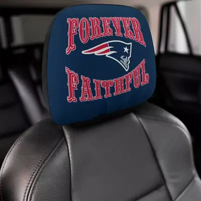 2pcs Forever Faithful New England Patriots Car Headrest Covers Car Decoration • $14.24
