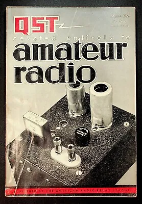 VINTAGE QST Magazine March 1955 Overtone Crystals Antenna Amateur ARRL HAM Radio • $14.99