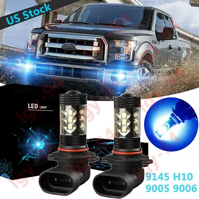 For Ford F150 F250 F350 Super Duty 80W 8000K Ice Blue LED Fog Lights Bulbs • $13.08
