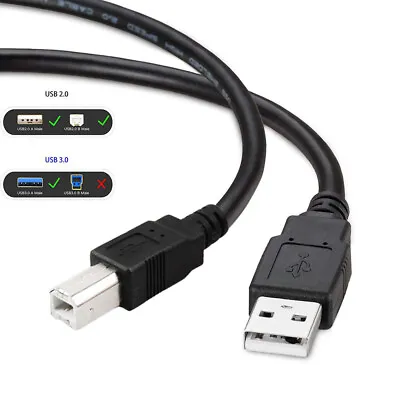 USB 2.0 B Cable Cord For Samson C01U / C01UCW USB Studio Condenser Microphone • £6.69