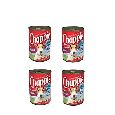 Chappie Original Dog Food 4 X 412g Tin Tins  Easily Digested Digestable Complete • £8.99