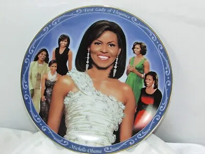 The Danbury Mint Michelle Obama Elegance Style And Grace Plate • $29.97