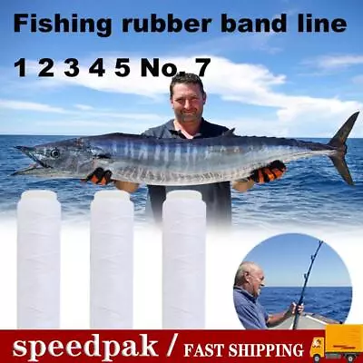 Invisible Rubber Fishing Bait Elastic Line Rubber Band Thread Elastic Line W9X7 • £1.81