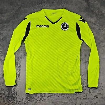 Millwall 2018/2019 Home Goalkeeper Football Shirt Macron L Large Sponsorless • £39.95