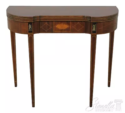 56131EC: BAKER Neoclassical Mahogany Games Table • $1695