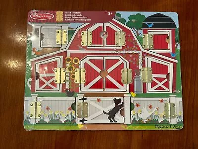 NEW Melissa & Doug Hide & Seek Farm Developmental Toys - Magnetic Puzzle Board • $25