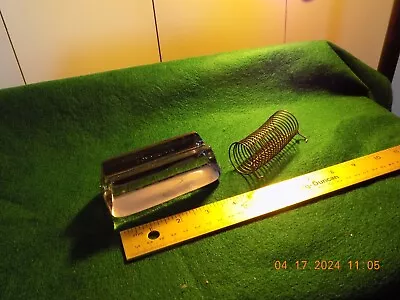 Vintage Glass Paperweight Letter Or Pen Holder  Adairack NO.3 CA. 1900 • $19.99