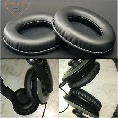 Oval Ellipse Egg Shape Soft Leather Ear Pads Foam Cushion For Sennheiser HD 205 • $7.81