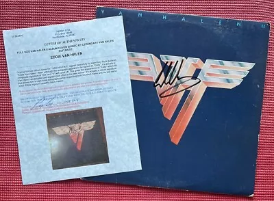 PERRY COX LOA Signed EDDIE VAN HALEN Autographed  VAN HALEN II  Album • $1495