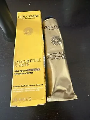 L'Occitane Immortelle Karite Pro Youth Hand Care Serum In Cream Shea Butter 2.7o • $35.14