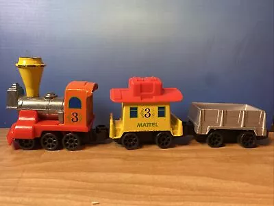Vintage 1980 Die-cast Engine Caboose Freight Car Toy Mattel Pre-owned • $9.99