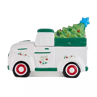 11-Inch Christmas Tree And Truck Cookie Jar • $30.70