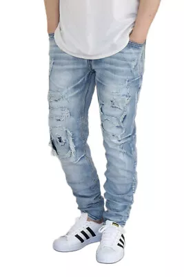 Men's Distressed Stretch Slim Skinny Jeans *4 Colors Victorious • $32.99