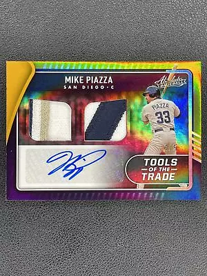 2022 Absolute Mike Piazza Tools Of The Trade 2 Auto Dual Patch Gold /5 XK1XG • $26