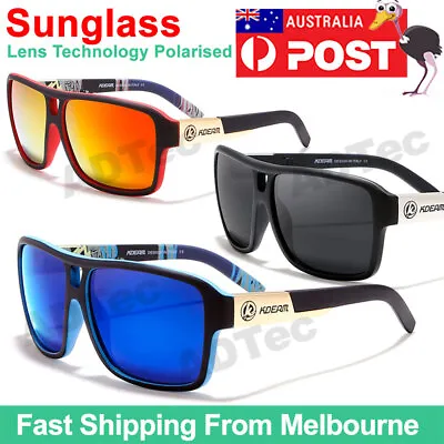 $19.88 • Buy KDEAM Classic Mens Polarised Sunglasses Strengthen TAC Mirror Anti-Glare UV400
