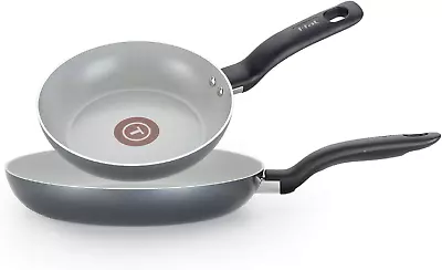 T-fal Initiatives Nonstick Fry Pan Set 8.5 10.5 Inch Cookware Pots And Pans  • $48.63