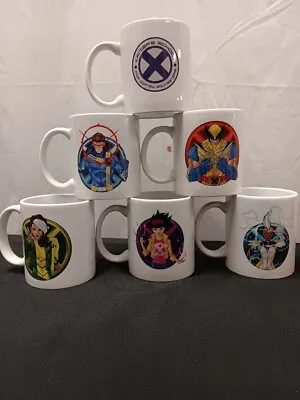 Set Of SIX X-Men Mugs: Wolverine Storm Cyclops Jubilee & MORE • $25