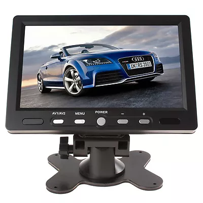 7 Inch Car Rear View Monitor HDMI VGA Video Display TFT LCD Screen 2-CH 800x480 • $63.99