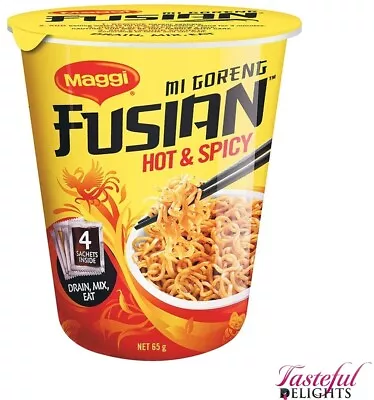 Maggi Noodles Fusian Hot And Spicy Cup 65g • $3.95