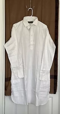 New Men’s Kurta Salwar Set Cotton Color-white Chest-22 In Salwar-41 In • $35